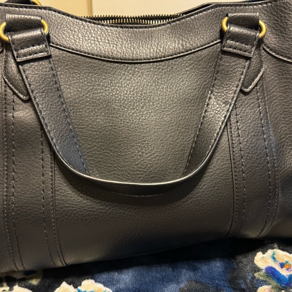 Frye and Co Black bonded satchel NWT - Picture 4 of 7
